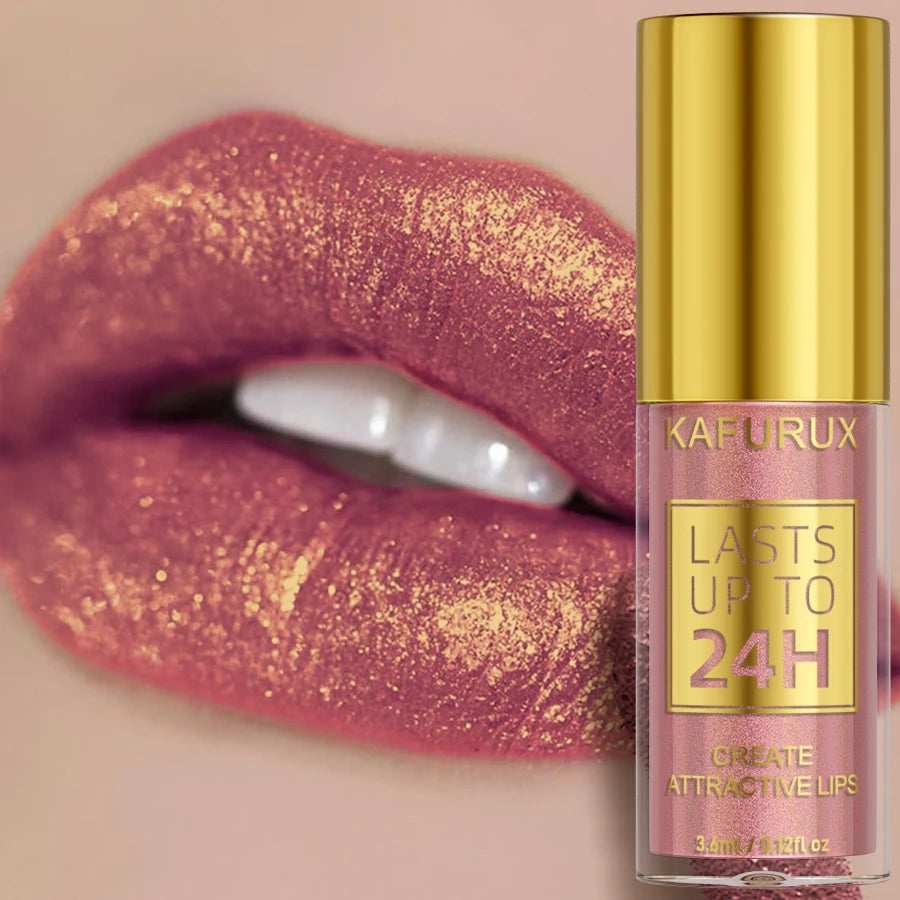 14 Colors Glitter Metallic Lip Glaze