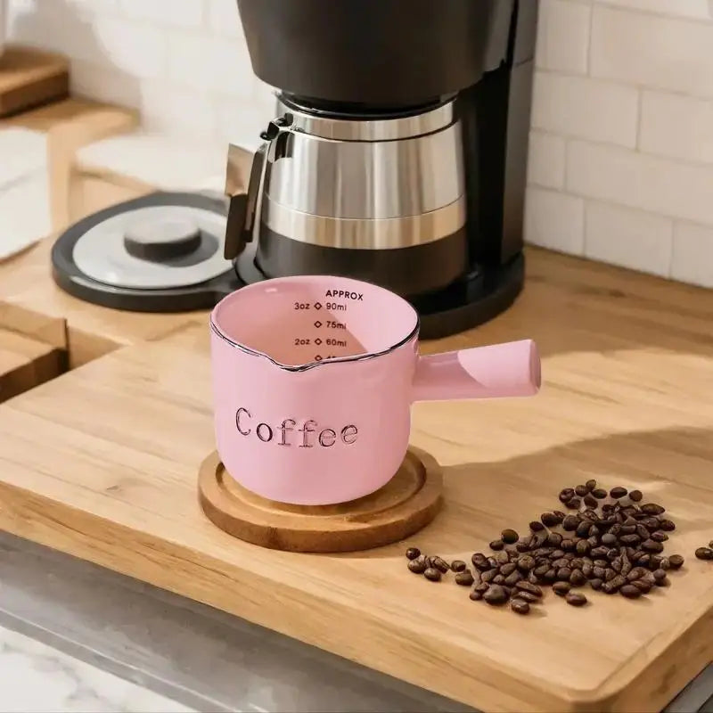 Ceramic Coffee Measuring Cup with Scale