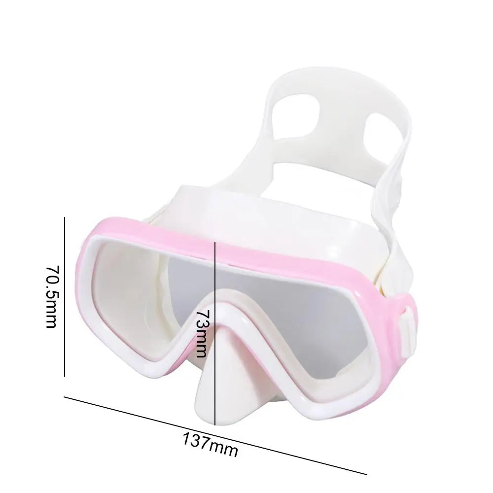 PVC Strap Kids Swim Goggles Anti Fog with Nose Cover