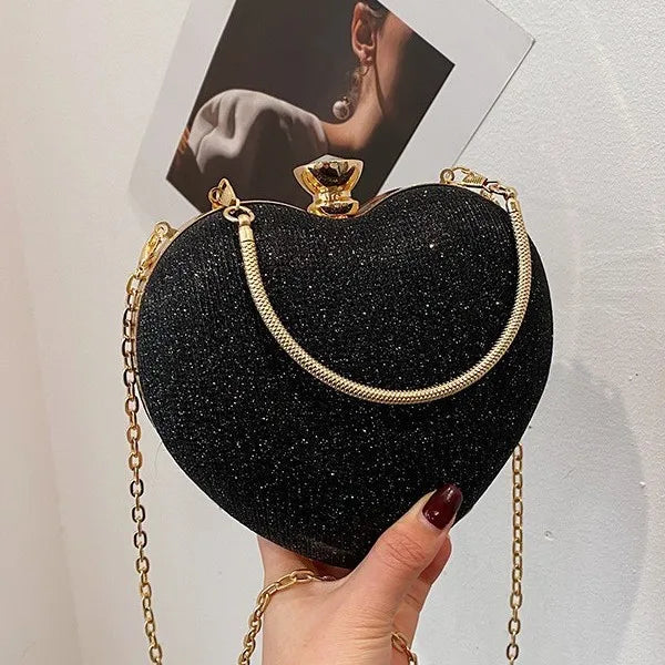 Peach Heart-shaped Evening Bags