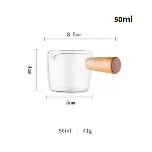 Heat-Resistant 75ML Glass Coffee Measuring Cup