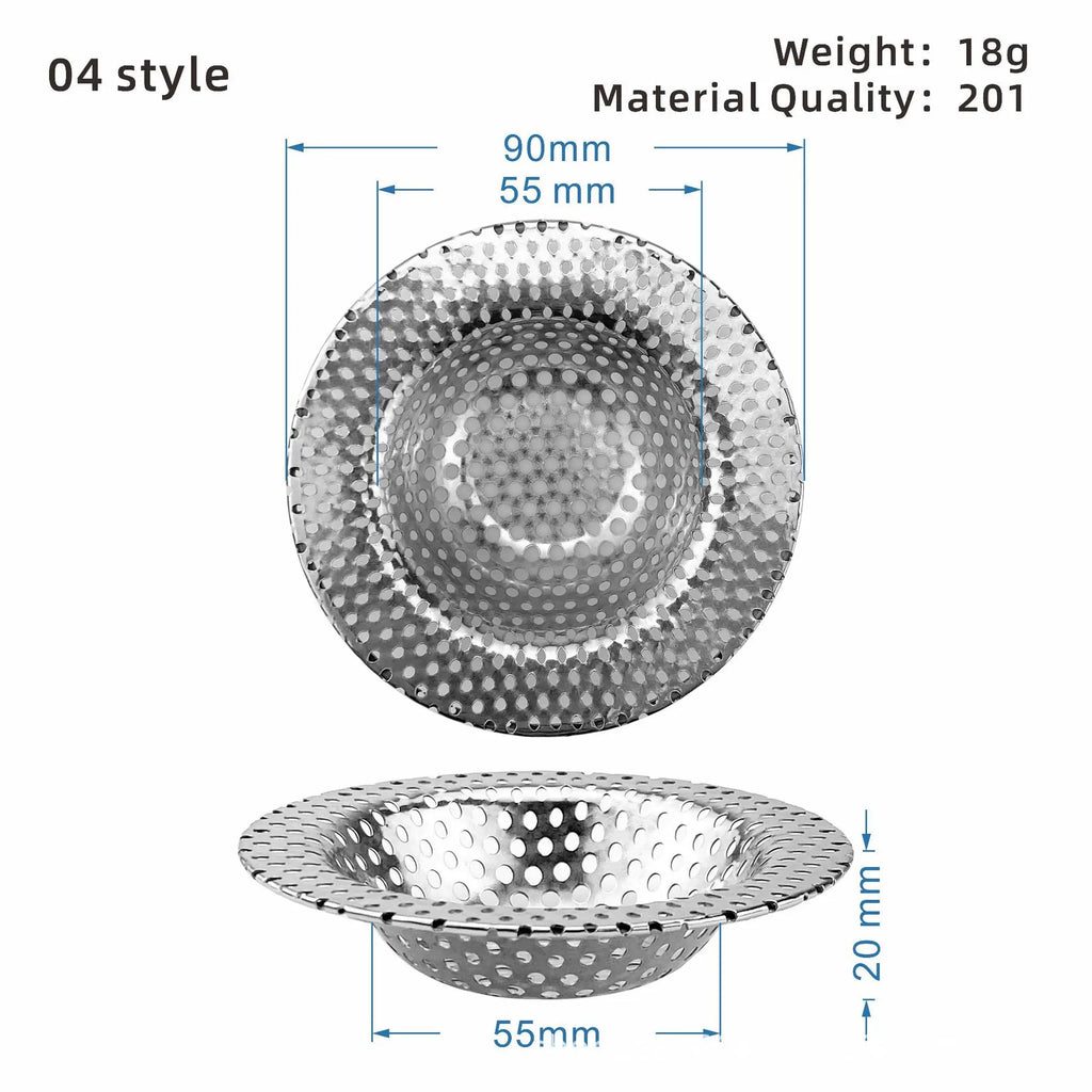 Kitchen Sink Filter Stainless Steel Sink Sewer Mesh Strainers Kitchen Tools Bathroom Floor Drains Hair Catcher Waste Plug Filter