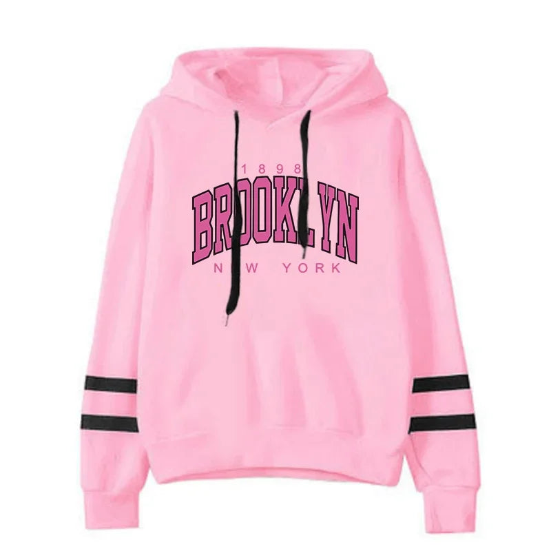 Quality Daily Women Tracksuit Hoodies Casual Single Piece Stripe Sweatshirt and Sweatpants Comfort Outdoor Jogging Autumn Winter