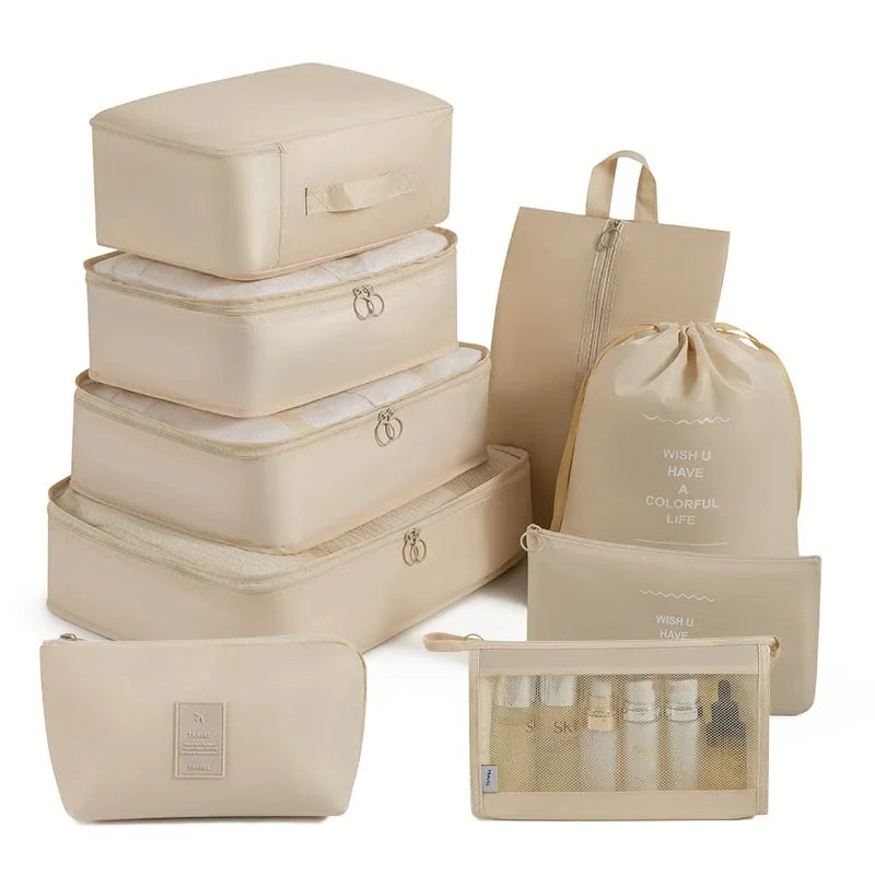 7/8/9-piece Set Travel Storage Bags