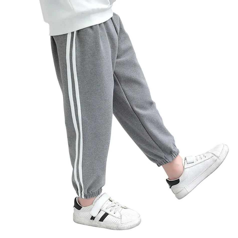 Kids Sports Pants Stylish Comfortable Unisex Children Lounge Pants Boy Girl Daily Wear Outdoor Play and School Casual Trousers