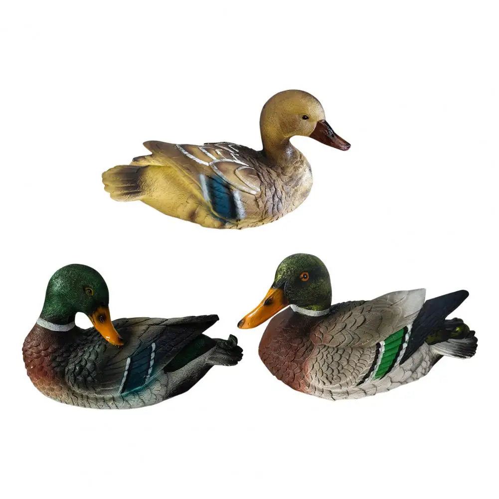 Floating Duck Sculpture Resin Duck Statue Garden Pond Landscape Decoration Floating Duck Outdoor Ornament Gift for Nature Lovers