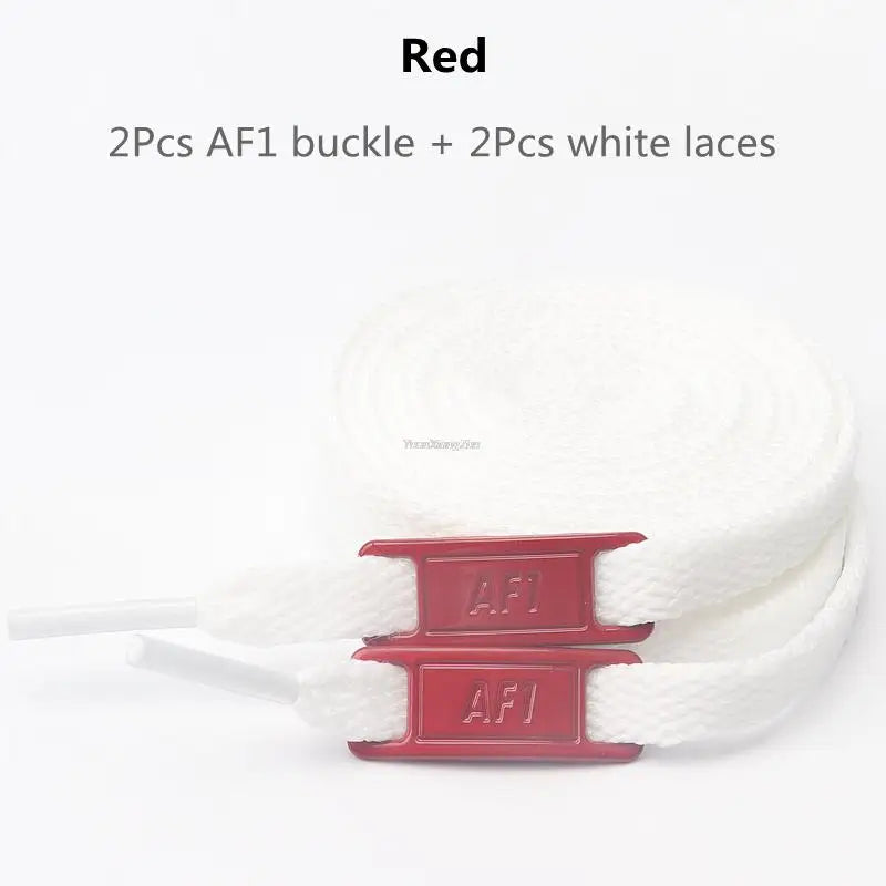 White Flat laces and Shoe Decoration Suit Sneaker Shoelace Fashion Air Force One Shoes Accessories