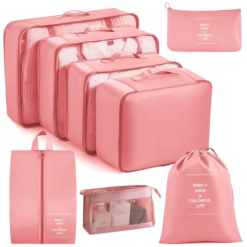 7/8/9-piece Set Travel Storage Bags