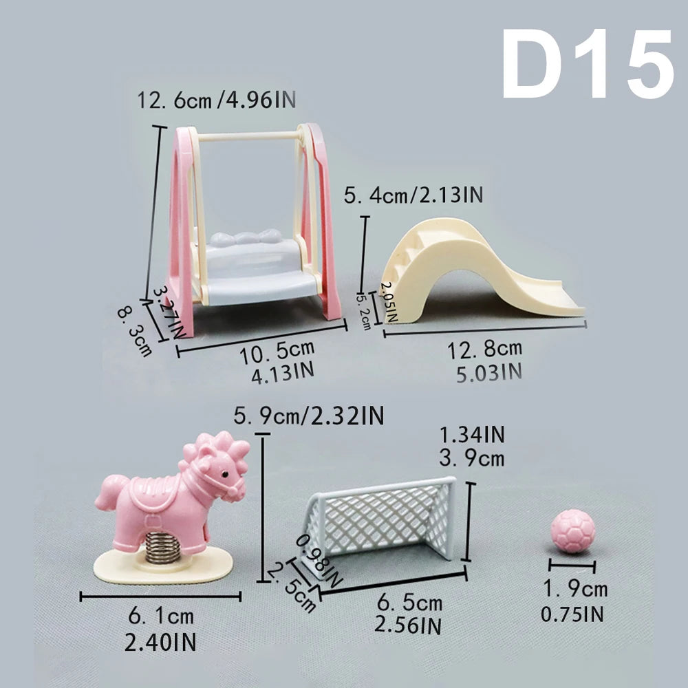 Miniature Furniture Forest Family Kitchen Toy