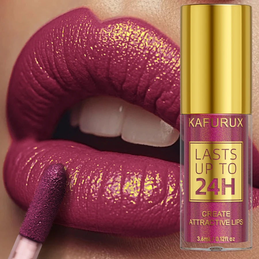 14 Colors Glitter Metallic Lip Glaze