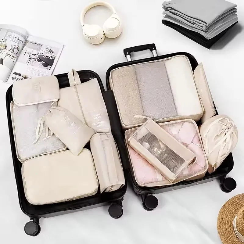 7/8/9-piece Set Travel Storage Bags