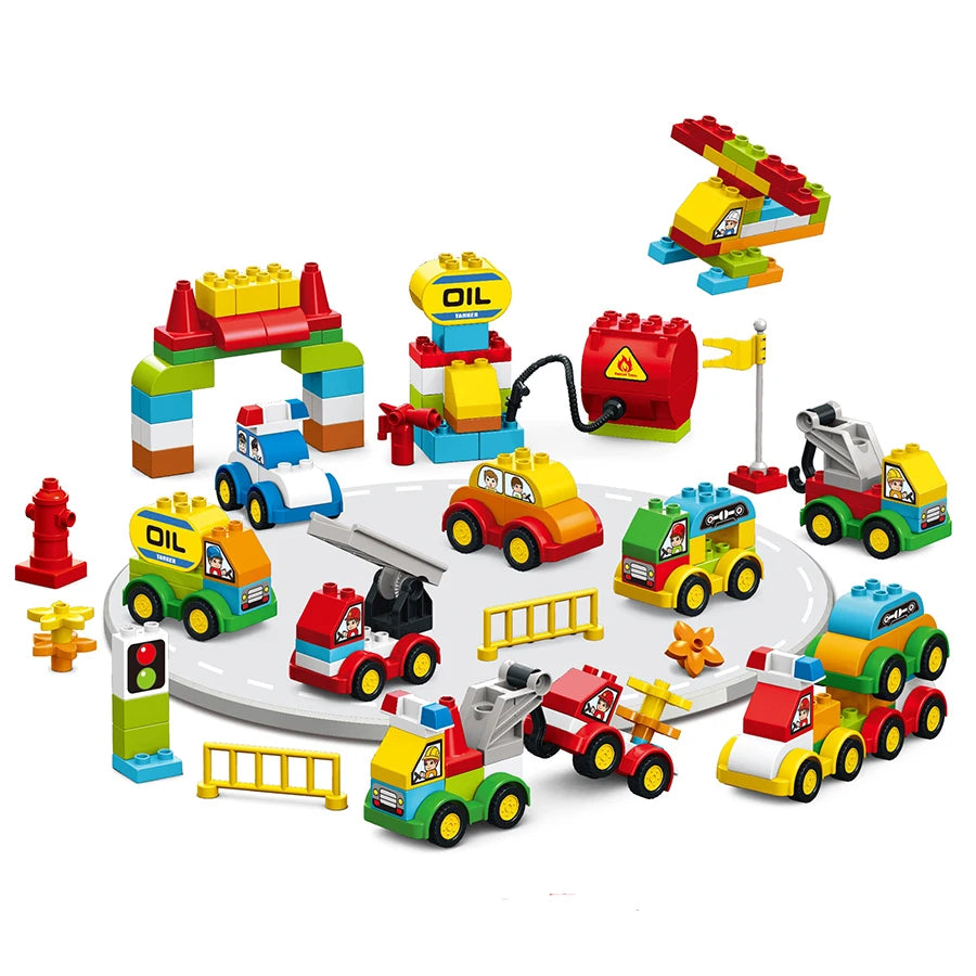 140Pcs Large Particles Duploed Car