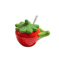 Ceramic Strawberry Seasoning Jar