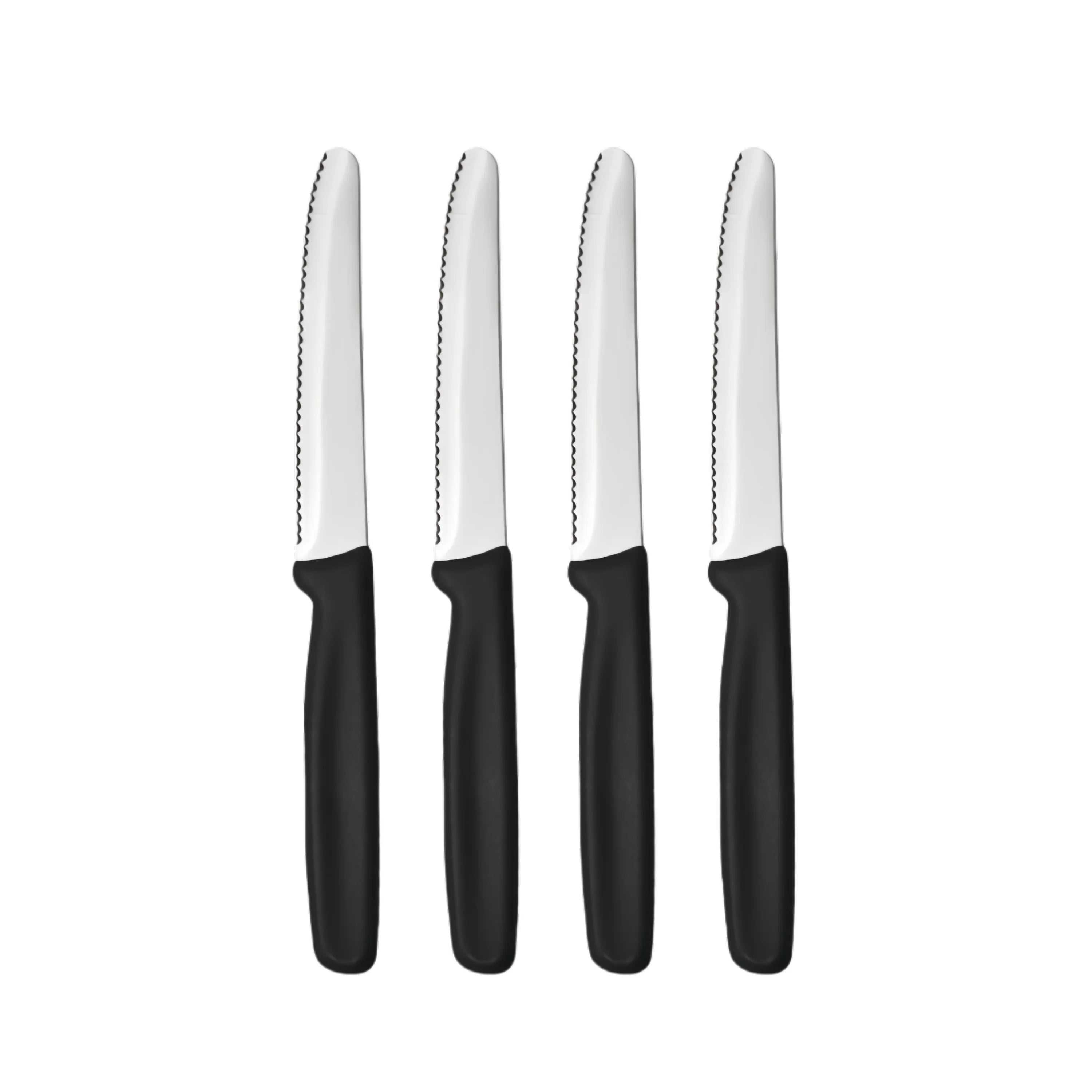 4/6/8 Stainless Steel Serrated Steak knife Round Tip Fruit And Vegetable Paring Knife Kitchen Baking Toast Serrated Bread Knives