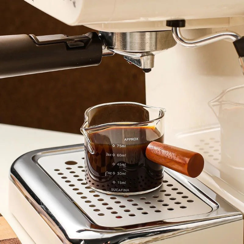 Heat-Resistant 75ML Glass Coffee Measuring Cup