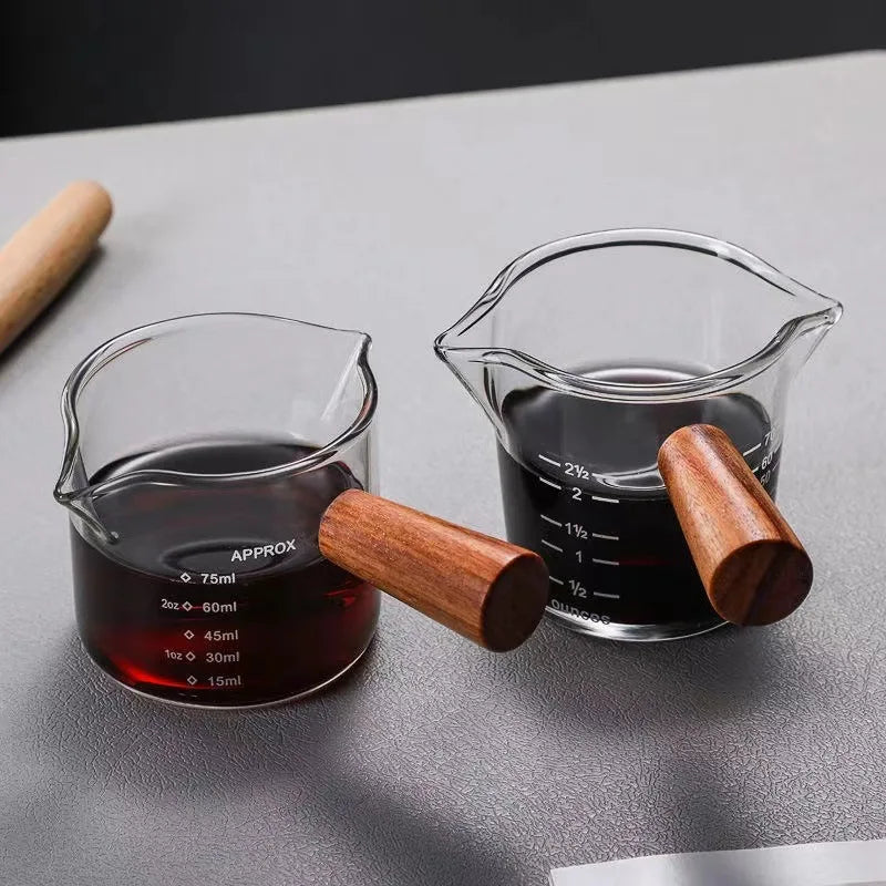 Heat-Resistant 75ML Glass Coffee Measuring Cup