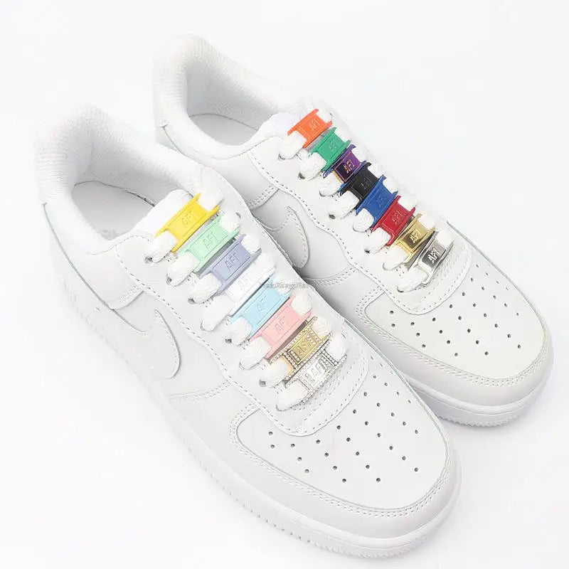 White Flat laces and Shoe Decoration Suit Sneaker Shoelace Fashion Air Force One Shoes Accessories
