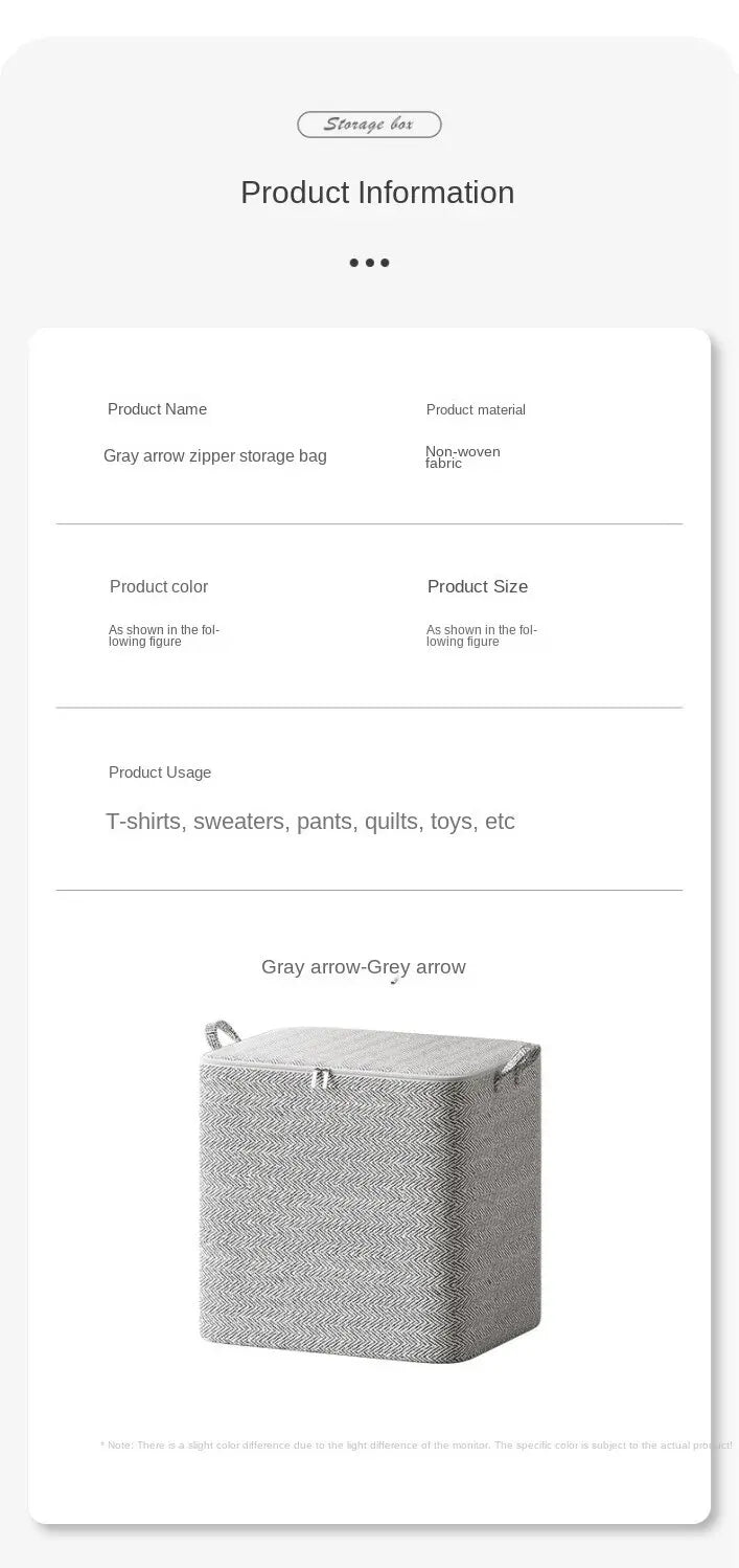 1pc Household Large Capacity Storage Bag