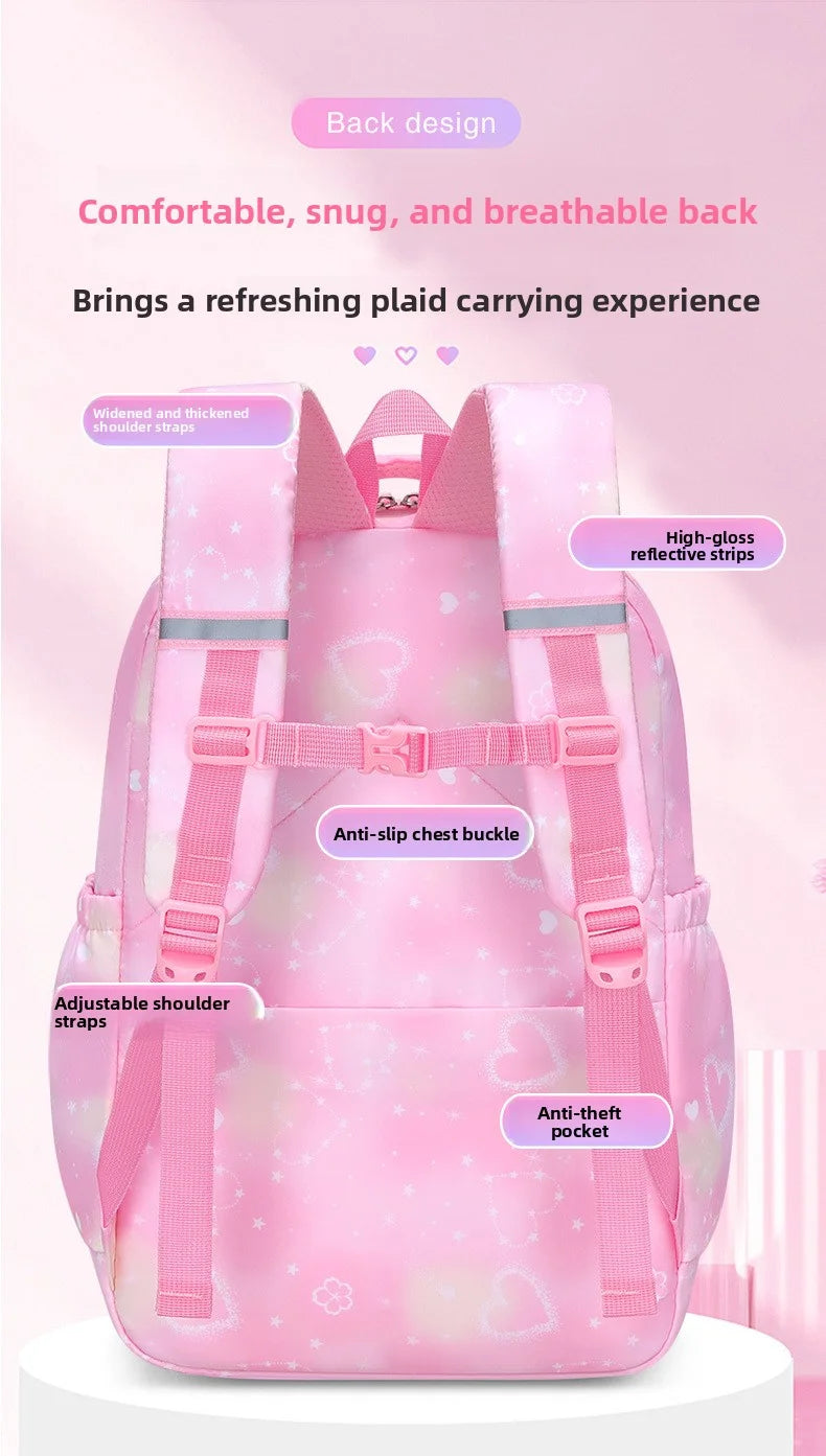 Fashion Love Pendant 3-Piece Set School Backpack