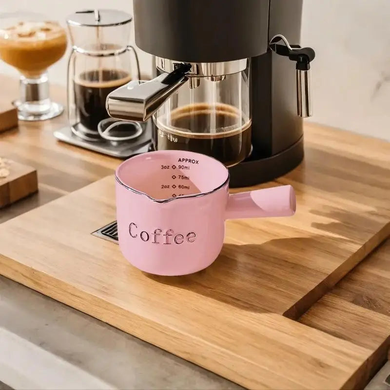 Ceramic Coffee Measuring Cup with Scale