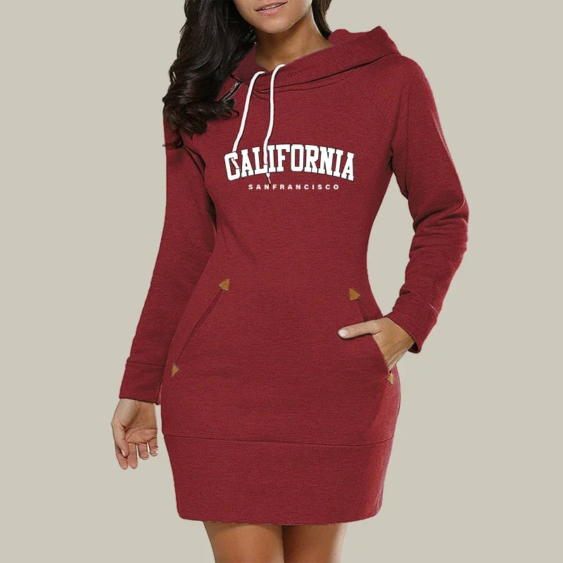 California Dress With Hood
