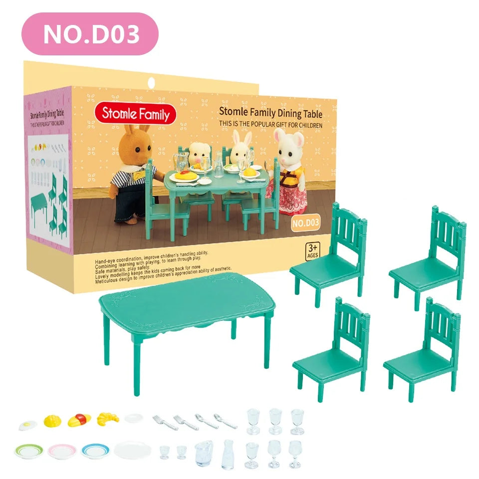 Miniature Furniture Forest Family