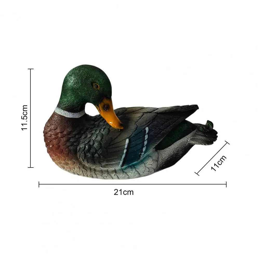 Floating Duck Sculpture Resin Duck Statue Garden Pond Landscape Decoration Floating Duck Outdoor Ornament Gift for Nature Lovers
