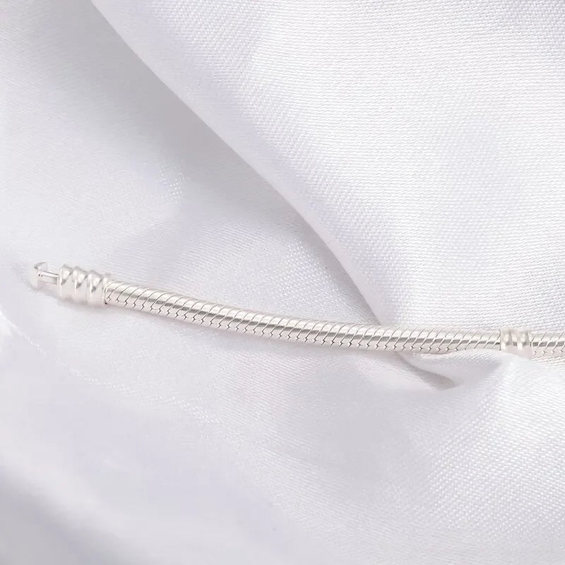 925 Silver Charm Bracelet Soft Smooth