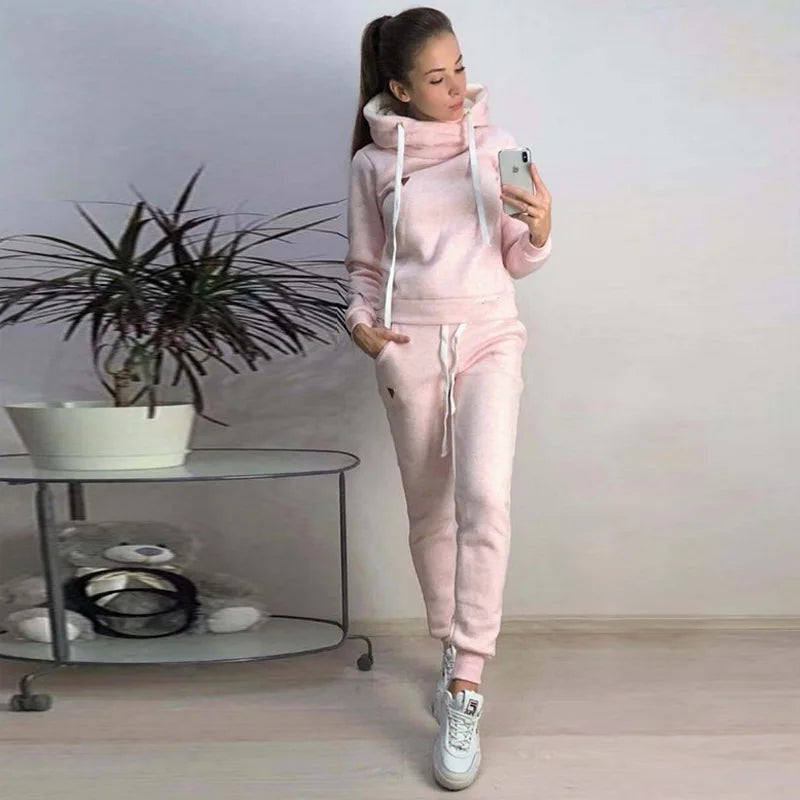 Fleece Long Sleeve Two-Piece Set