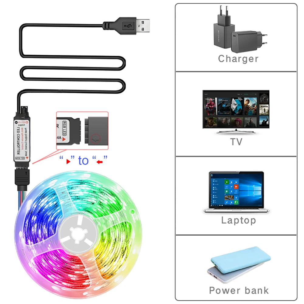 Led Strip Lights with 44 Key Remote Control