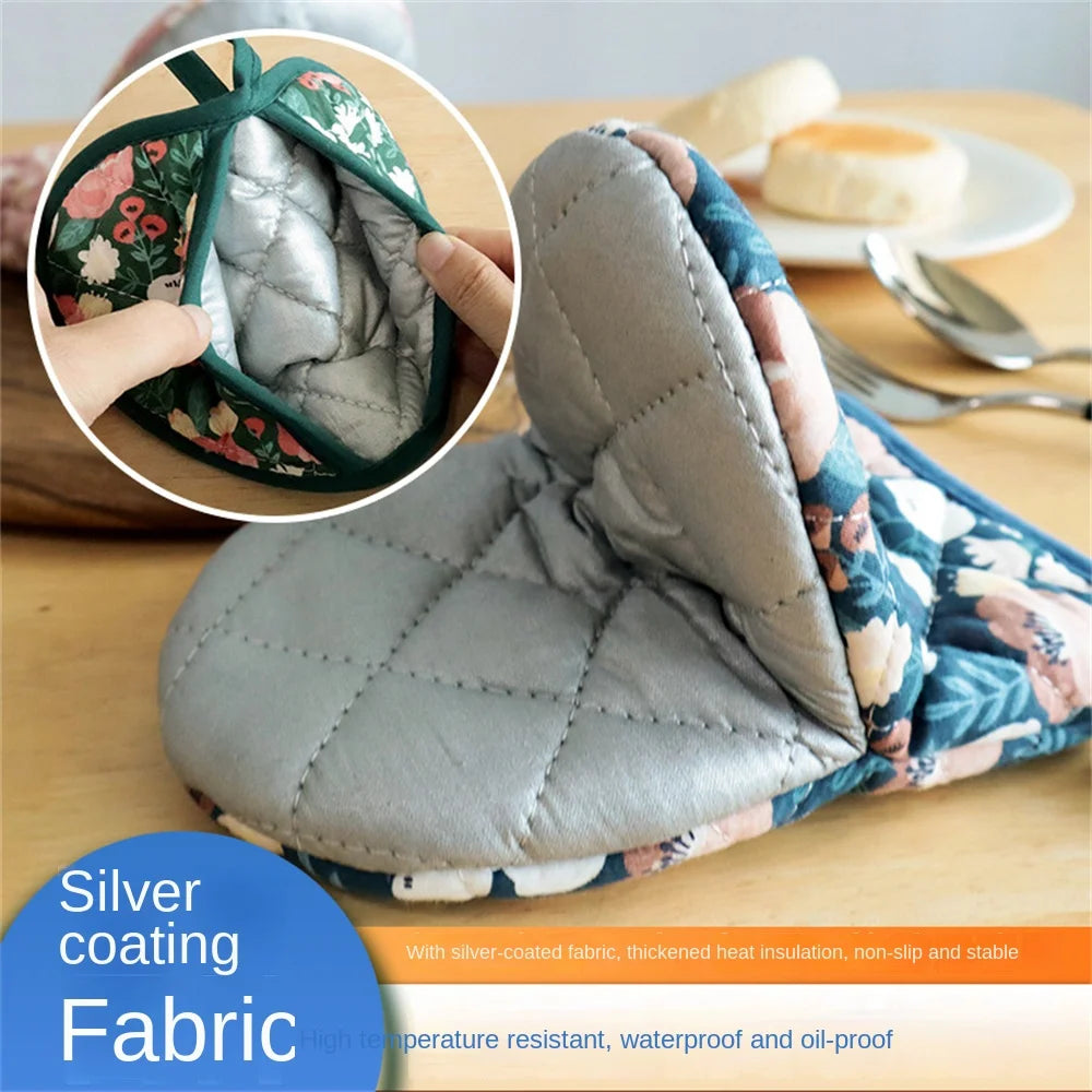 Anti-scalding Oven Gloves Mitts Heat Insulation Iron-proof Printed Japanese Style Kitchen Accessories Bbq Oven Pot Holder