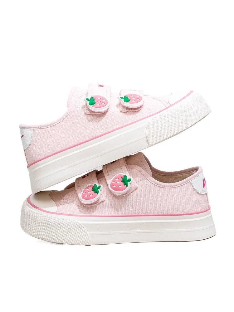Strawberry Powder Canvas Shoes