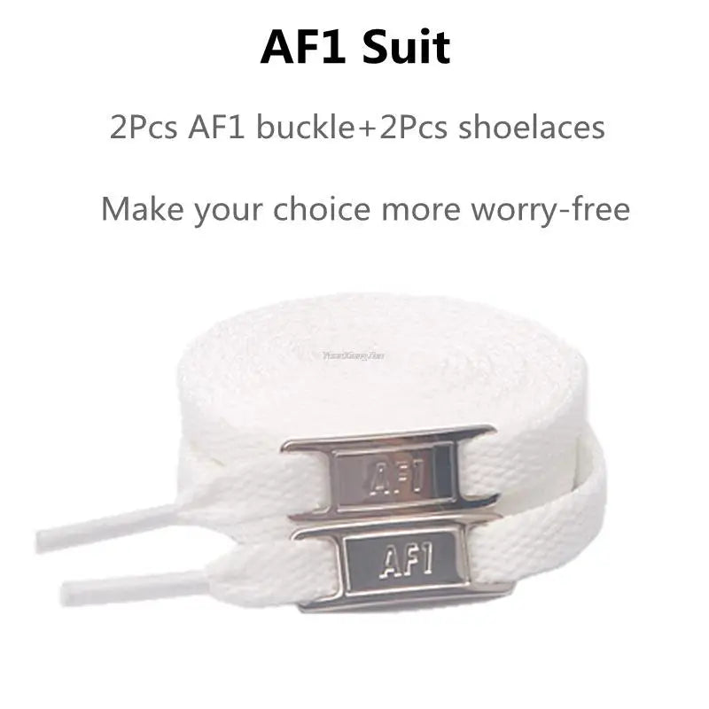 White Flat laces and Shoe Decoration Suit Sneaker Shoelace Fashion Air Force One Shoes Accessories