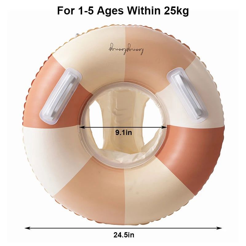 Rooxin Pool Float Baby Swim Ring Tube Inflatable Swimming Seat Ring For Kid Child Swimming Circle Beach Water Play Equipment