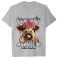 Highland Cow Print T-Shirts