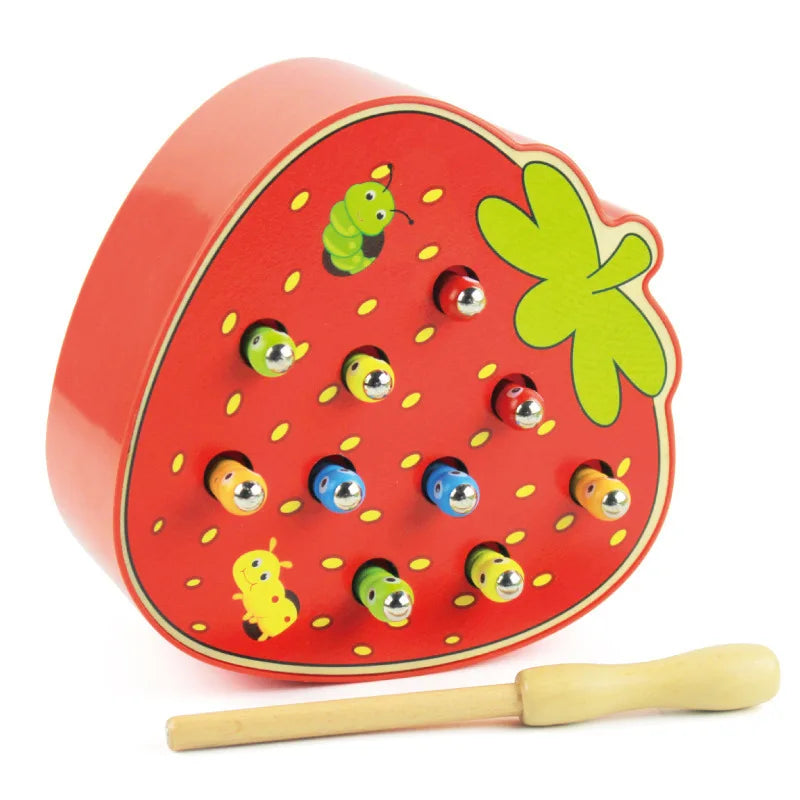 Baby Toys Wooden Catching Worms