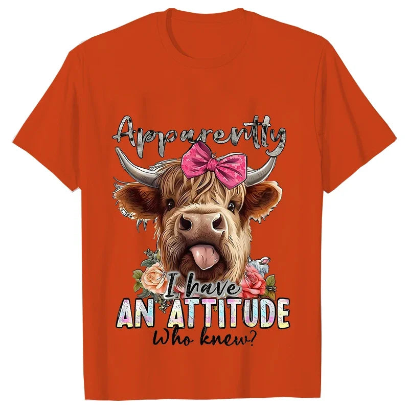 Highland Cow Print T-Shirts