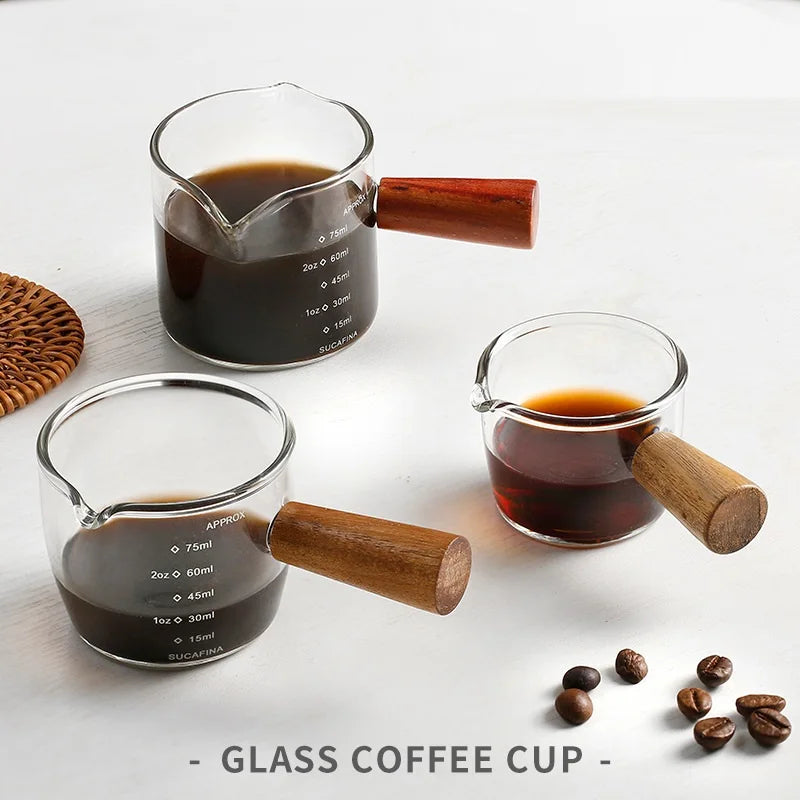 Heat-Resistant 75ML Glass Coffee Measuring Cup