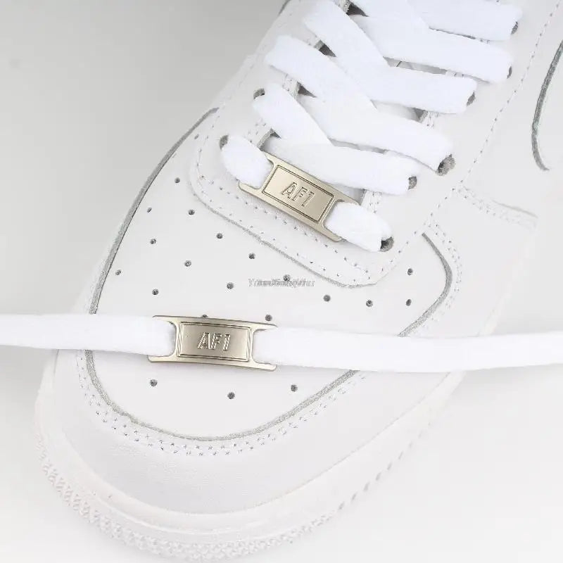 White Flat laces and Shoe Decoration Suit Sneaker Shoelace Fashion Air Force One Shoes Accessories