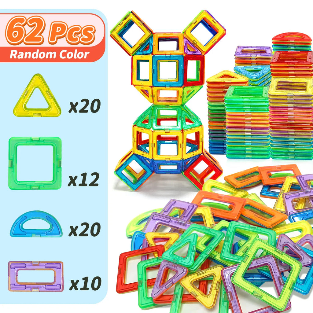 30/62/92PCS Magnetic Building Blocks