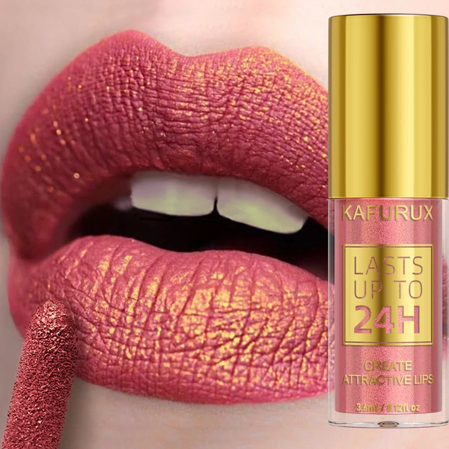 14 Colors Glitter Metallic Lip Glaze