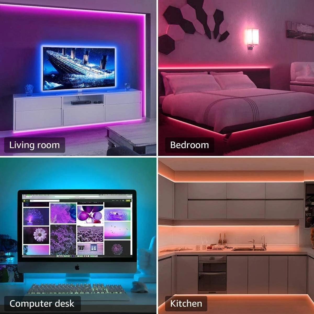 Led Strip Lights with 44 Key Remote Control