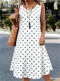 Polka Dot Sleeveless Dress