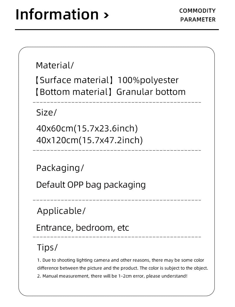 Anti Slip,absorbent and Fatigue Resistant Mat