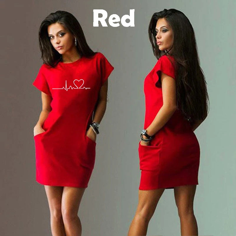 Pulse Heart Midi Dress