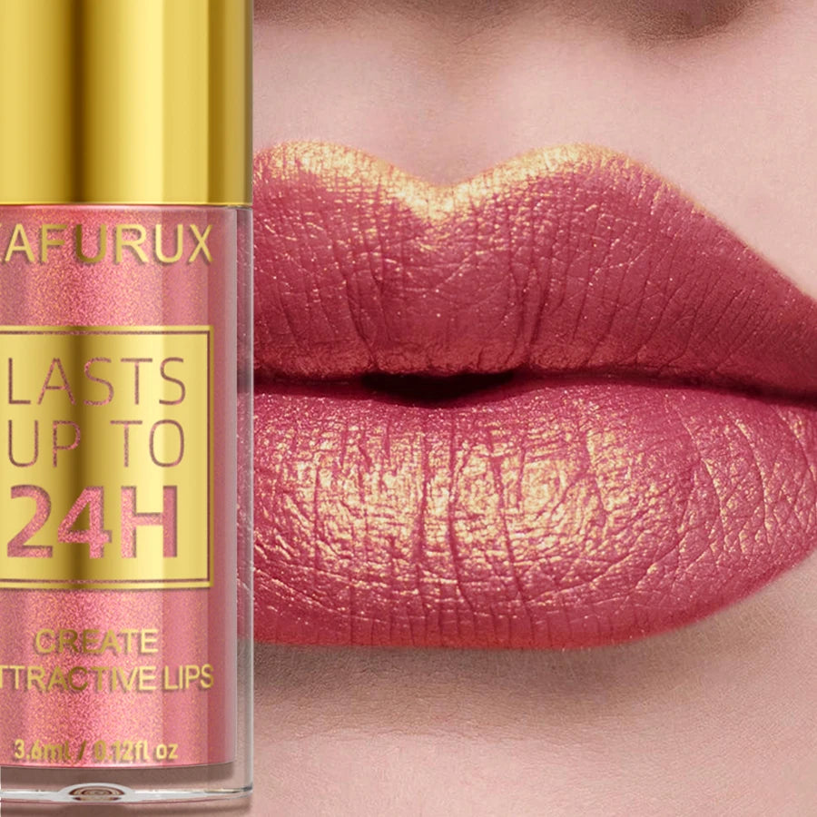 14 Colors Glitter Metallic Lip Glaze