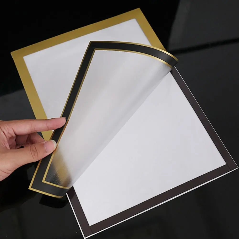 A4 Magnetic Photo Frame Magnetic Display Board Self Adhesive Soft Picture Frame Document Canvas Painting Shop Window Advertising