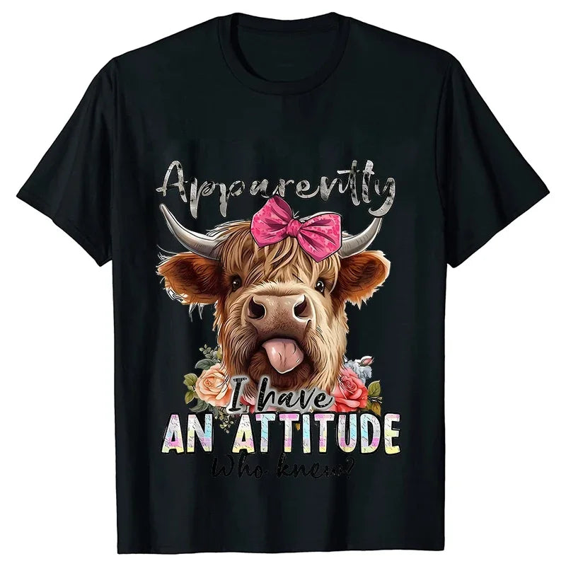 Highland Cow Print T-Shirts