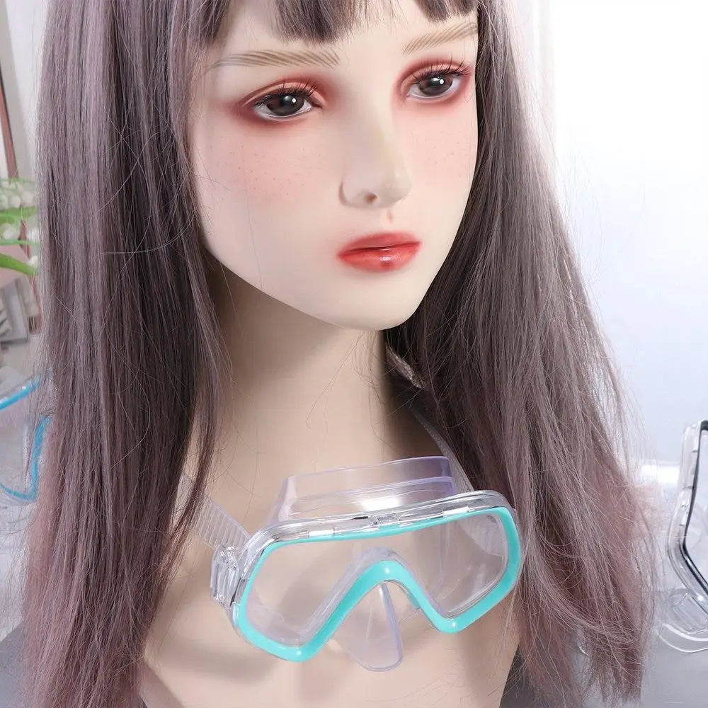 PVC Strap Kids Swim Goggles Anti Fog with Nose Cover