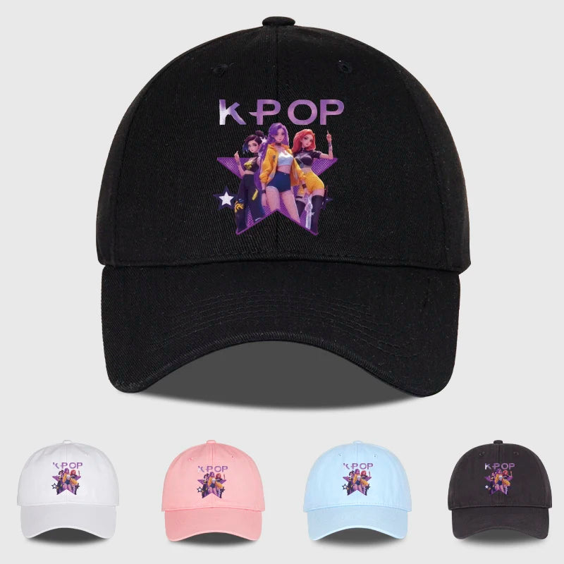 K-POP Cartoon Girl Group Star
